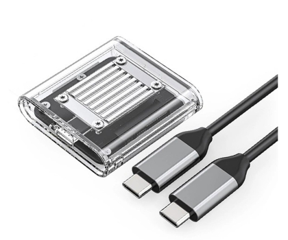 Akcesoria do dysków Orico M.2 NVME USB-C 3.2 - przezroczysta ORICO-TC20-M2-10G-GY-BP-HU